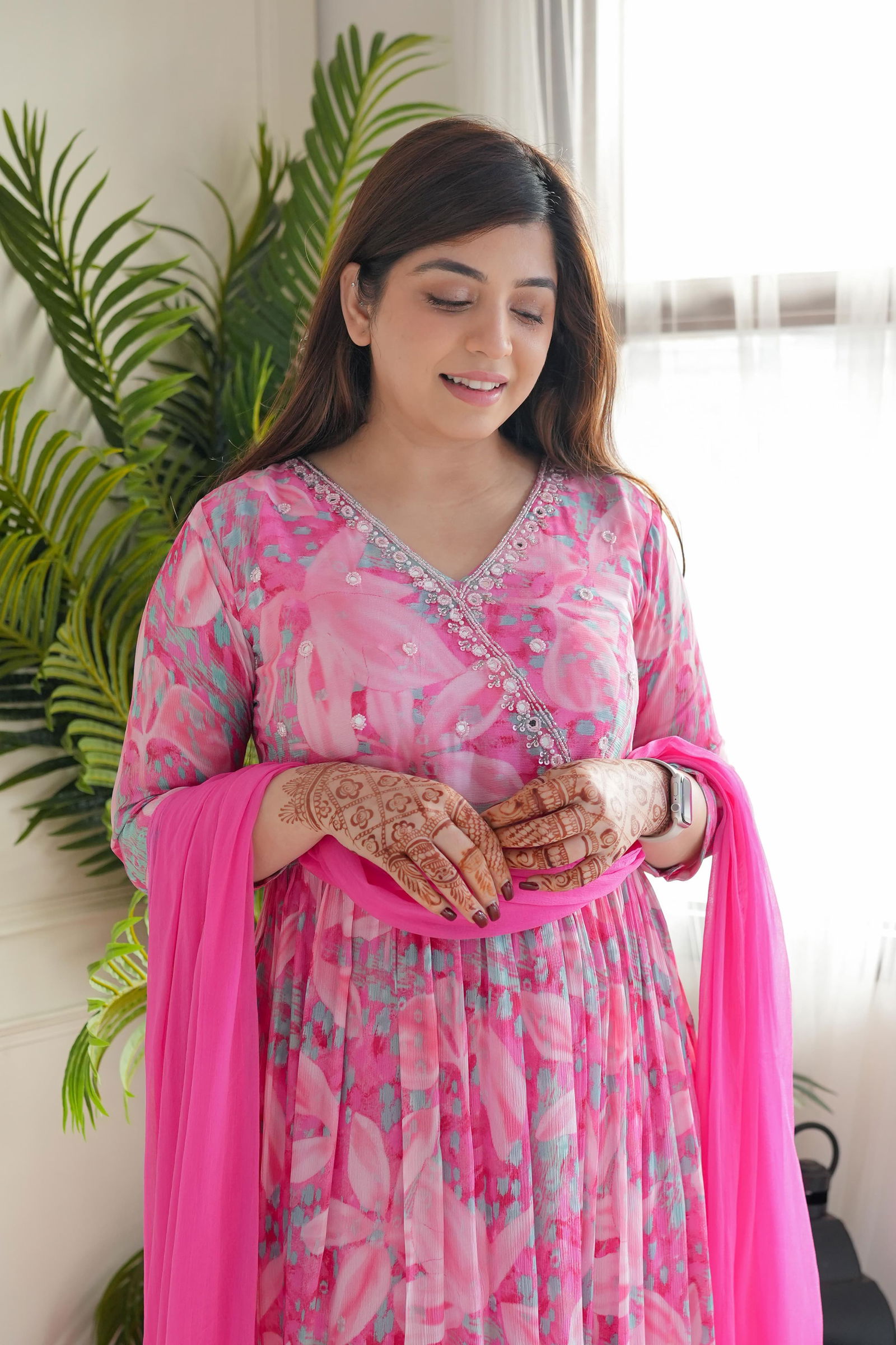 Akshar Designer Chiffon Designer Kurti With Bottom Dupatta Wholesale Shop In Surat
